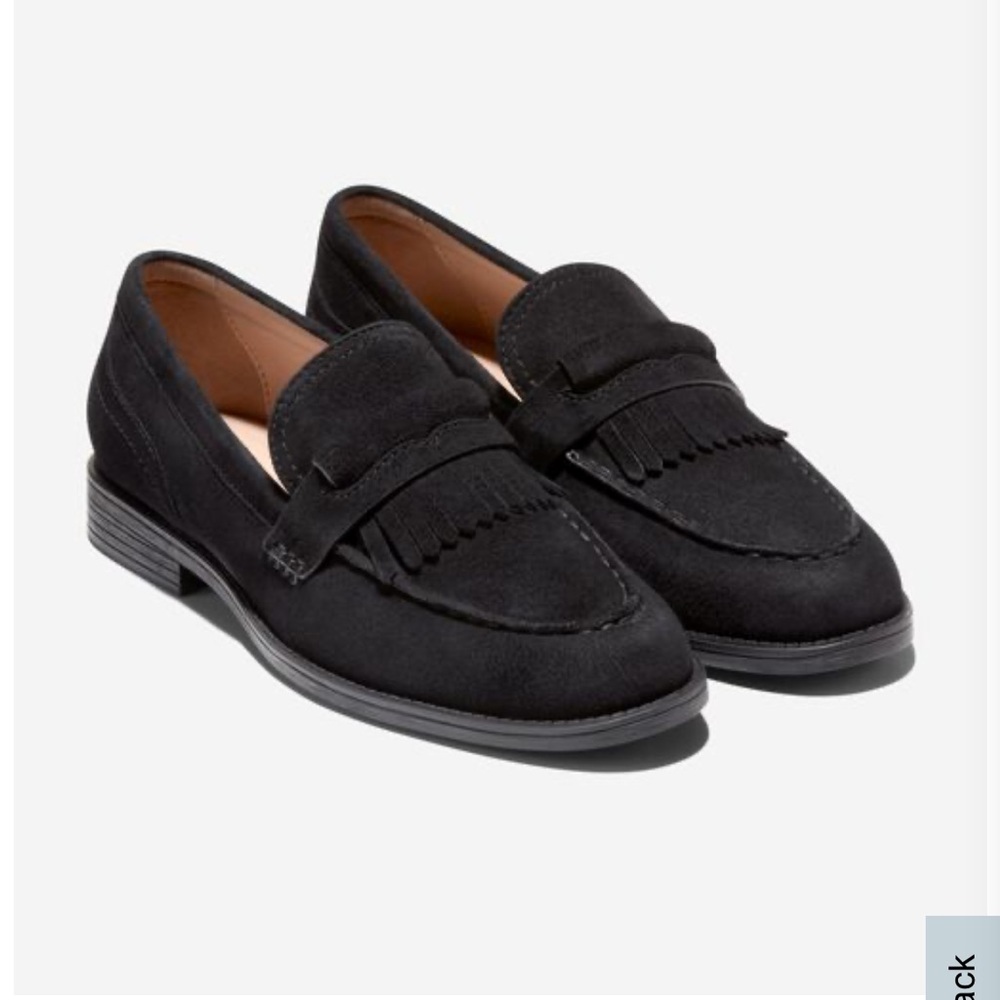 NEW COLE HAAN Black Suede Loafers